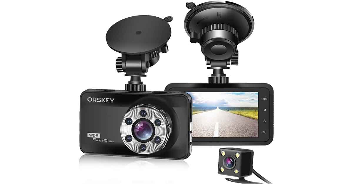 Orskey Dashcam P Surveillance Hd Avant Et Arri Re