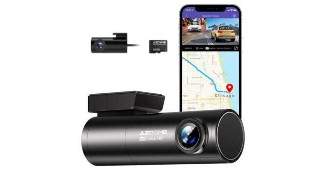 AZDOME 4K 5Ghz WiFi GPS Dashcam